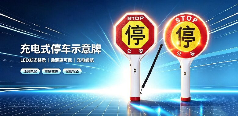充电式停车示意牌